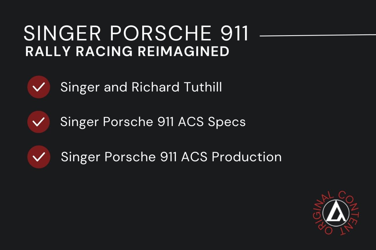 singer porche 911 rally racing