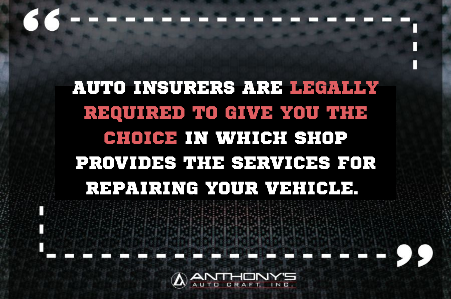 insurance recommended body shop