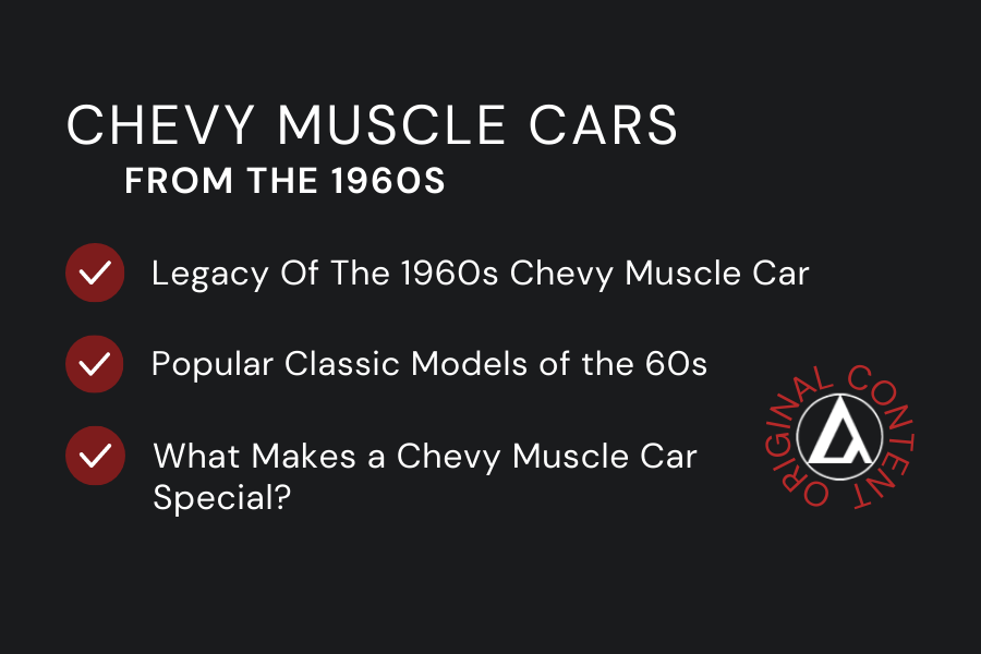Chevy Muscle Cars From The 1960s