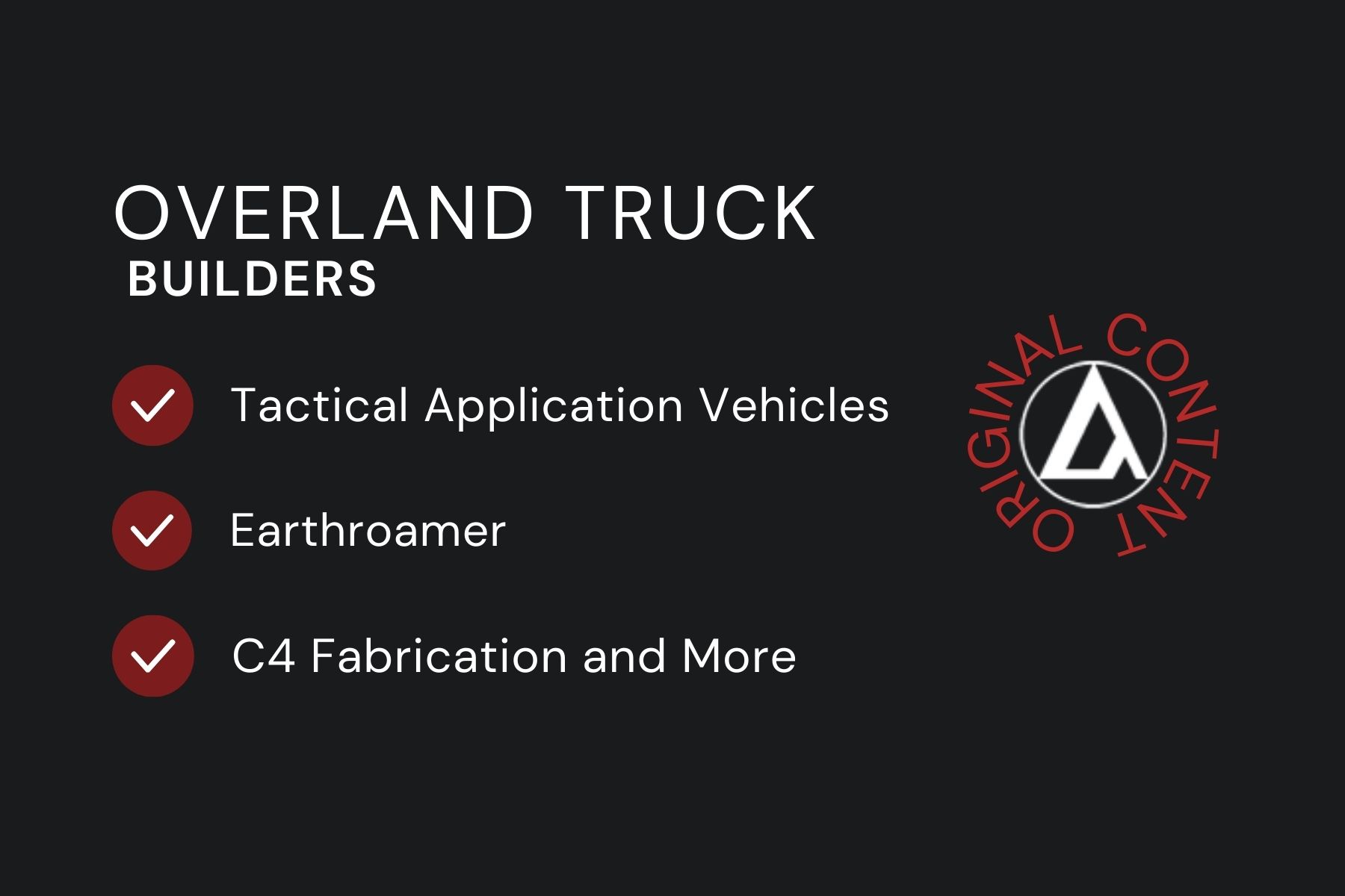overland truck builders
