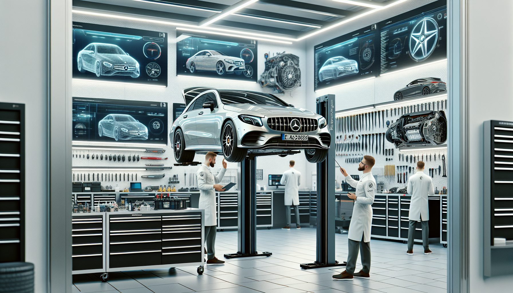 Certified Mercedes-Benz repair facility providing exceptional service