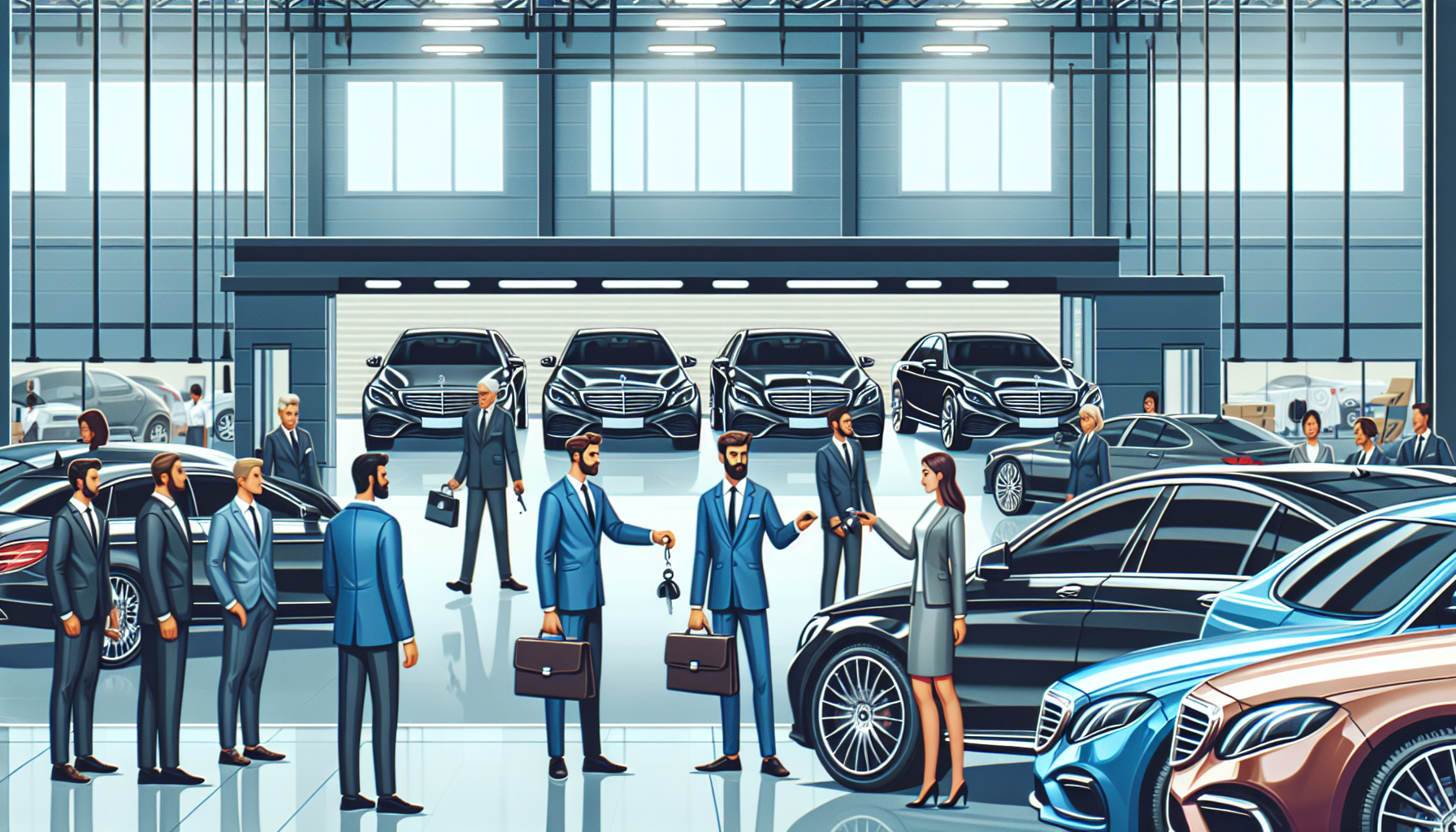 Rental car assistance for convenience during luxury vehicle repairs