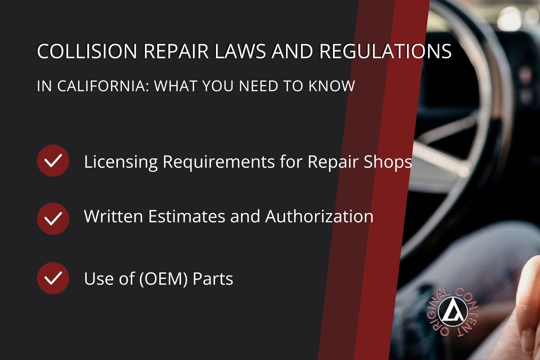 Collision Repair Laws and Regulations
